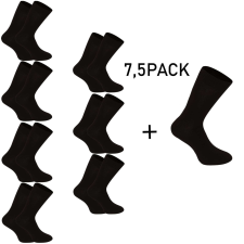 7,5PACK zokni Nedeto magas bambusz fekete (75NP001) S férfi zokni
