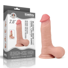  7.8&#039;&#039; Sliding Skin Dual Layer Dong - Whole Testicle műpénisz, dildó