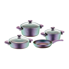  7 darabos WHO-Titán edénykészlet, alumínium, lila edény