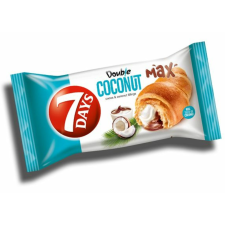 7 Days Double Max croissant kakaós és kókuszos töltelékkel 80 g csokoládé és édesség