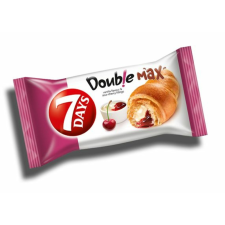 7 Days Double Max croissant vanília ízű és meggyes töltelékkel 80 g csokoládé és édesség