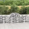  7 db íves horganyzott vas gabion kosár 200x50x80/100 cm