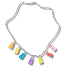  7 medálos gumimacis nyaklánc nyaklánc