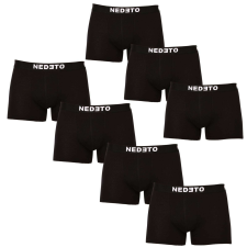 7PACK fekete Nedeto férfi boxeralsó (7NB001b) XL férfi alsó