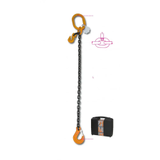  8096 D6-4rögzítő emelőheveder közelítő horgokkal 1 karos lánc, táskában hűtés, fűtés szerelvény