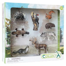 8 kézzel festett Woodlands figurából álló készlet játékfigura