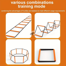  8 Lépcsős Agility Edző Létra Gyorsaság és Ügyesség Fejlesztéséhez létra és állvány