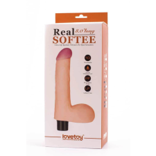 8" Real Softee Vibrating Dildo 4 vibrátorok