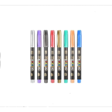 8 színű metál színű jelölőtoll filctoll, marker
