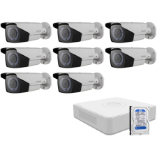  8 varifokális infrakamerás HIKVISION HDTVI megfigyelő kamera
