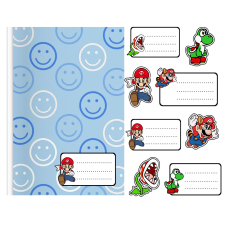  8db matricák - Super Mario játék minták + ingyenes ajándék matrica