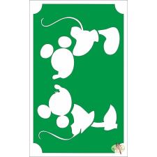  8x5 cm-es csillámtetoválás sablon - Mickey mouse 38 csillámtetoválás