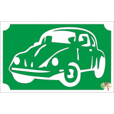  8x5 cm-es Csillámtetoválás sablon - VW Bogár 35 csillámtetoválás