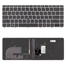  901042-001 gyári új angol ezüst-fekete háttérvilágításos laptop billentyűzet laptop alkatrész