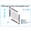 90*150-es műanyag keretes szúnyogháló szett