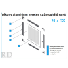 90x150-es vékony alumínium keretes szett