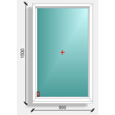  90x150 fix ablak Deceuninck Elegant 76 nyílászáró