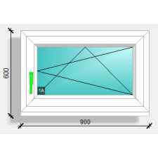  90x60 nyíló-bukó ablak Rehau synego 80 nyílászáró