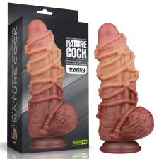  9.5&#039;&#039; Dual layered Platinum Silicone Cock with Rope műpénisz, dildó
