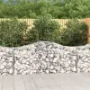  9 db íves horganyzott vas gabion kosár 200x50x80/100 cm