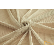  (9 szín) Aster hálókötésú natúr hatású fényáteresztő függöny-05 Drapp lakástextília