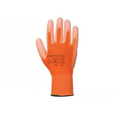 A120 - Nylon kesztyű PU tenyérmártott - narancs munkavédelem