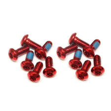 A2Z féktárcsa csavar szett, 12 db, T25, M5 x 10 mm, piros kerékpár fék