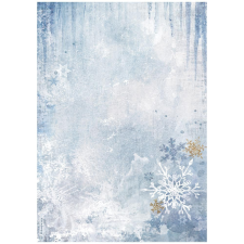  A4 rizspapír csom. - Create Happiness Dewdrops blue snowflakes dekorációs kellék