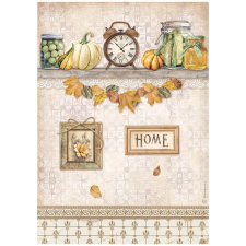  A4 rizspapír csom. - Golden Harmony clock and pumpkins dekorációs kellék