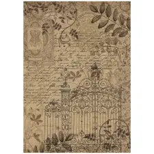  A4 rizspapír csom. - Old Lace gate dekorációs kellék