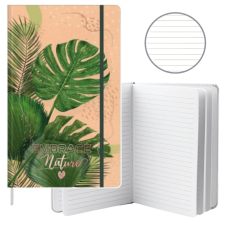 A5-ös Monstera Mintás Jegyzetfüzet - 80 Lap füzet