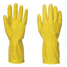 A800 - Háztartási latex kesztyű - sárga munkavédelem