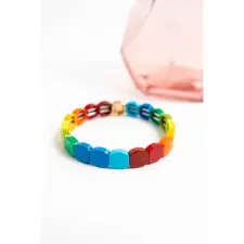 A&amp; ONE Elegáns Színes Női Karkötő Arany Színű Díszítéssel karkötő