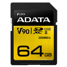  A-Data 64GB SDXC Premier One UHS-II U3 Class 10 V90 memóriakártya