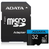 A-Data ADATA MicroSDHC kártya 32GB UHS-I Class 10, A1 + SD adapter, Premier