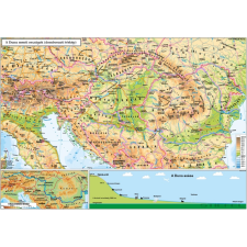  A Duna - menti országok ( domborzati térkép) térkép