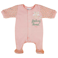 A-K Hosszú ujjú vékony pamut rugdalózó cicás mintával rugdalózó