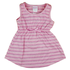 A-K Mintás ujjatlan pamut kislány ruha