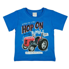 A-K Rövid ujjú kisfiú póló traktoros mintával