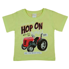 A-K Rövid ujjú kisfiú póló traktoros mintával
