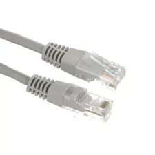 A-LANtec Alantec U/UTP CAT5e Patch kábel 10m Szürke kábel és adapter