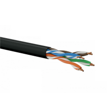 A-LANtec U/UTP CAT5e Installációs kábel 305m - Fekete kábel és adapter