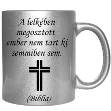  A lelkében megosztott ember... – Bögre, változtatható felirattal, exkluzív színekben bögrék, csészék