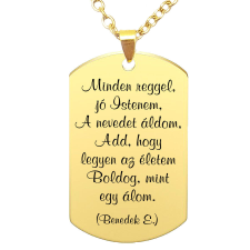 A nevedet áldom medál lánccal, választható több formában és színben nyaklánc