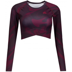  A nők funkcionális növényi teteje hosszú ujjú prémiummal ALTISPORT VOJ/ALW072TR04 BORVÖRÖS méret: XL