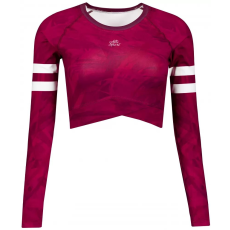  A nők funkcionális növényi teteje hosszú ujjú prémiummal ALTISPORT VOJ/ALW096TR04 BURGUNDIA méret: XXL