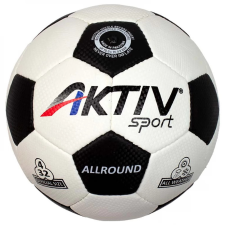 A-Sport Futball labda 4-es, fehér-fekete – Aktivsport ALLROUND futball felszerelés