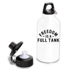 A szabadság egy teli tank - Fémkulacs kulacs, kulacstartó