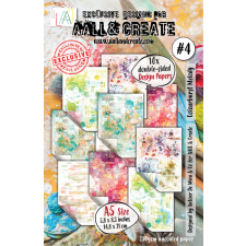 AALL &amp; Create Design Paper Kreatív karton Colourburst Melody A5 10 lap decoupage papír