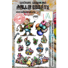 AALL & Create Szilikonbélyegző A5 - Candy Town Elves - Stamp Set (1 db) bélyegző